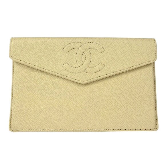 Chanel White Calfskin Wallet - Picture 1 of 7